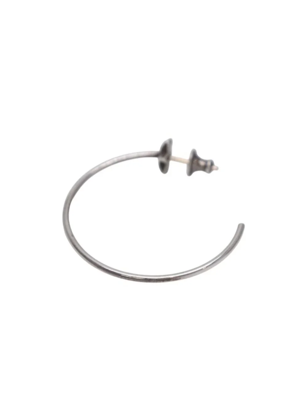 Chrome Hearts Hoop Cut Star Single Earrings 925 Sterling Silver